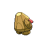 Nosepass shiny back-facing sprite from Pokémon White