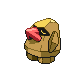 Nosepass shiny front-facing sprite from Pokémon SoulSilver