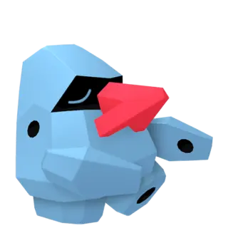 Nosepass front-facing sprite from Pokémon Shining Pearl