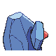 Nosepass back-facing sprite from Pokémon Platinum