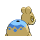 Numel shiny back-facing sprite from Pokémon SoulSilver