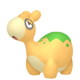 Numel front-facing sprite from Pokémon Violet