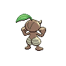 Nuzleaf back-facing sprite from Pokémon Black