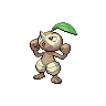 Nuzleaf front-facing sprite from Pokémon Black