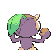 Nuzleaf back-facing sprite from Pokémon SoulSilver