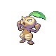Nuzleaf front-facing sprite from Pokémon SoulSilver