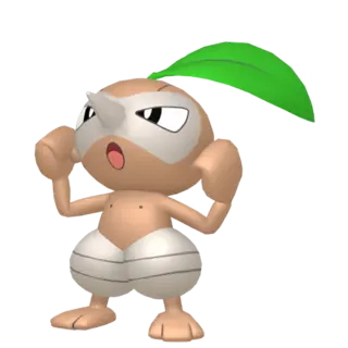 Nuzleaf front-facing sprite from Pokémon Shield