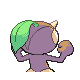 Nuzleaf back-facing sprite from Pokémon Platinum