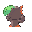Nuzleaf shiny back-facing sprite from Pokémon Ruby