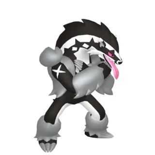 Obstagoon front-facing sprite from The Crown Tundra