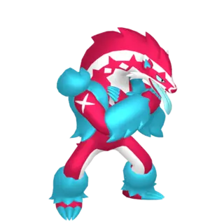Obstagoon shiny front-facing sprite from The Crown Tundra