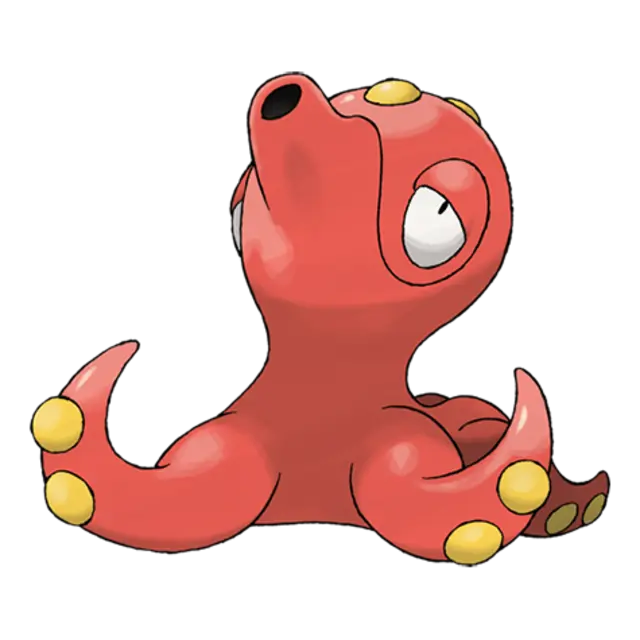 Octillery, the Jet Pokémon — Water-type Pokémon official artwork