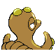 Octillery shiny back-facing sprite from Pokémon Diamond