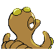 Octillery shiny back-facing sprite from Pokémon SoulSilver