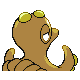 Octillery shiny back-facing sprite from Pokémon Platinum