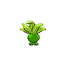Oddish shiny back-facing sprite from Pokémon White 2