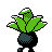 Oddish back-facing sprite from Pokémon Crystal