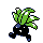 Oddish front-facing sprite from Pokémon Silver
