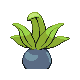 Oddish back-facing sprite from Pokémon Platinum