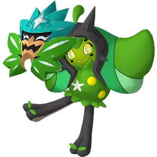 Ogerpon shiny front-facing sprite from Pokémon Violet