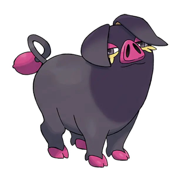 Oinkologne, the Hog Pokémon — Normal-type Pokémon official artwork