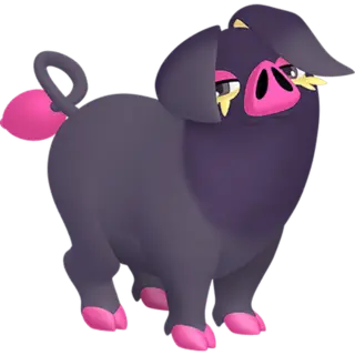 Oinkologne front-facing sprite from Pokémon Violet