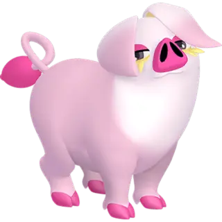 Oinkologne shiny front-facing sprite from Pokémon Violet