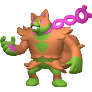 Okidogi shiny front-facing sprite from Pokémon Scarlet/Violet: The Teal Mask