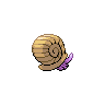 Omanyte shiny back-facing sprite from Pokémon White 2