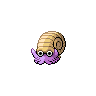 Omanyte shiny front-facing sprite from Pokémon White 2