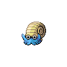 Omanyte front-facing sprite from Pokémon White