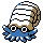 Omanyte front-facing sprite from Pokémon Crystal