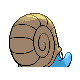 Omanyte back-facing sprite from Pokémon Diamond