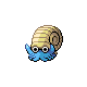 Omanyte front-facing sprite from Pokémon Diamond