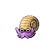 Omanyte shiny front-facing sprite from Pokémon Diamond