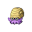 Omanyte shiny front-facing sprite from Pokémon Emerald