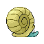 Omanyte back-facing sprite from Pokémon FireRed