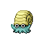 Omanyte front-facing sprite from Pokémon FireRed