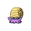 Omanyte shiny front-facing sprite from Pokémon FireRed