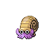 Omanyte shiny front-facing sprite from Pokémon HeartGold