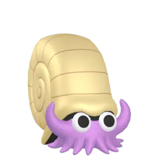 Omanyte shiny front-facing sprite from Pokémon Shining Pearl