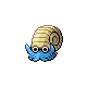 Omanyte front-facing sprite from Pokémon Platinum