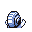 Omanyte back-facing sprite from Pokémon Blue