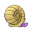 Omanyte shiny back-facing sprite from Pokémon Sapphire