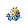 Omastar front-facing sprite from Pokémon White 2