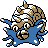Omastar front-facing sprite from Pokémon Crystal