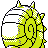 Omastar shiny back-facing sprite from Pokémon Crystal