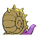 Omastar shiny back-facing sprite from Pokémon Diamond