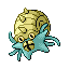 Omastar front-facing sprite from Pokémon FireRed