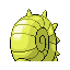 Omastar shiny back-facing sprite from Pokémon FireRed